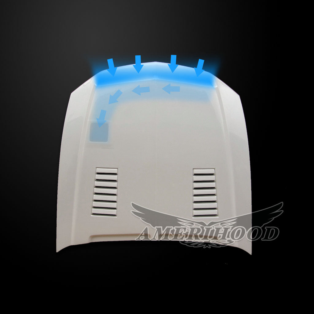 Ford Mustang 2010-2012 Type-E Style Functional Heat Extraction Ram Air Hood